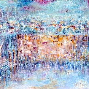 Parme Kotel (Western Wall) - Museum quality print on canvas - unframed