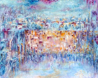 Parme Kotel (Western Wall) - Museum quality print on canvas - unframed