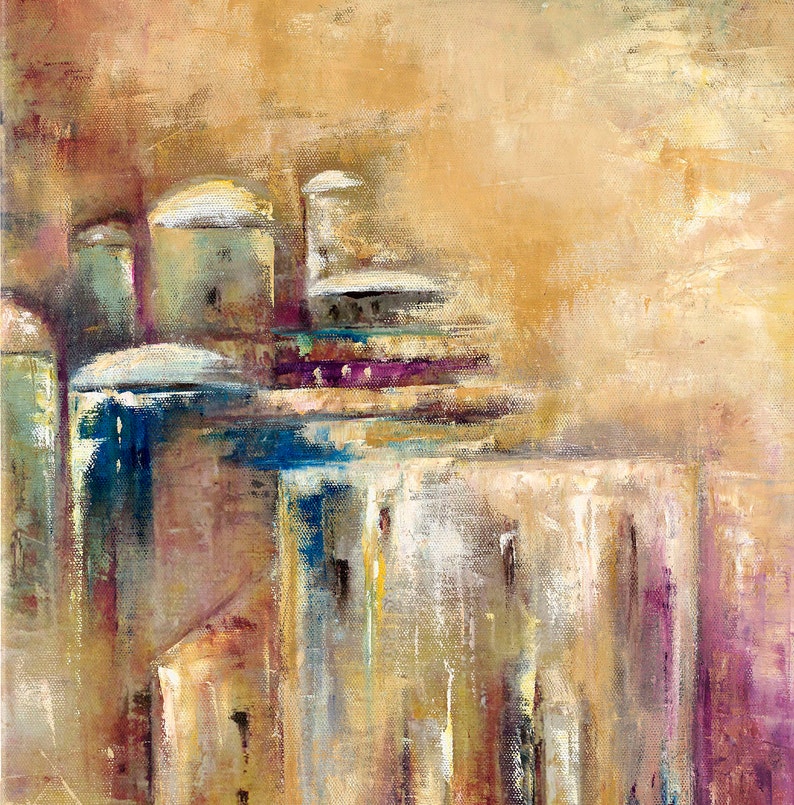 Museum quality print on canvas unframed Purple Kotel