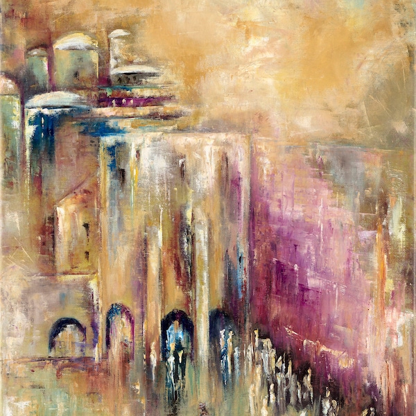 Purple Kotel-  Museum quality print on canvas - unframed