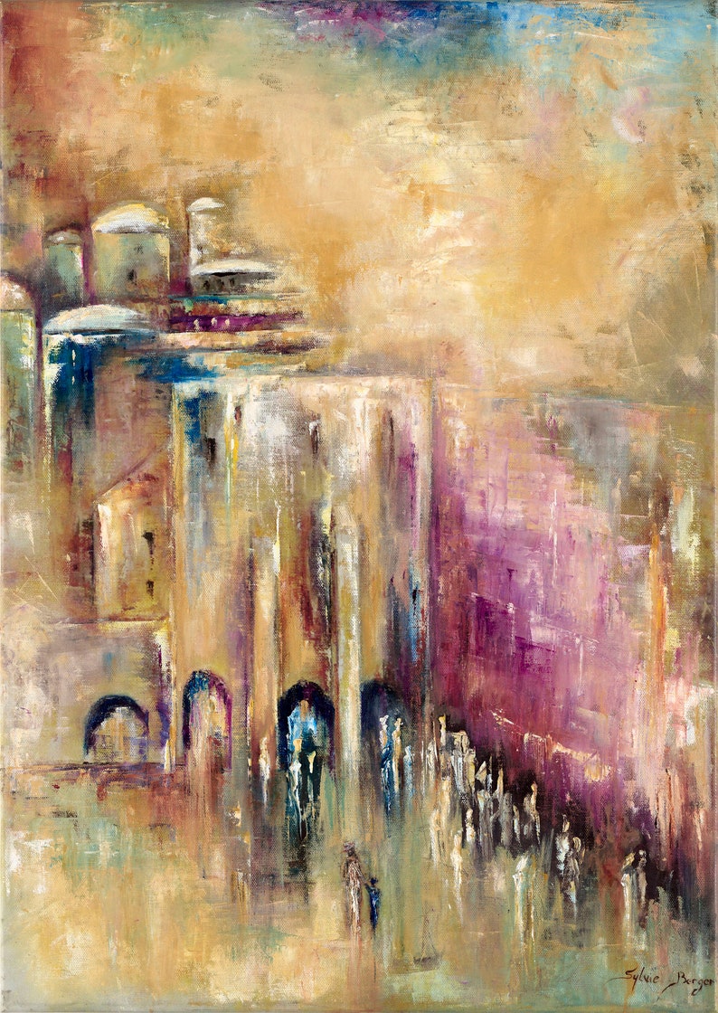 Museum quality print on canvas unframed Purple Kotel