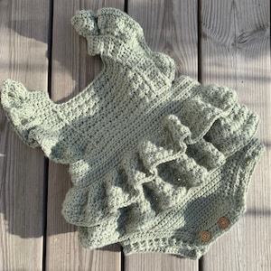 Frilly baby romper