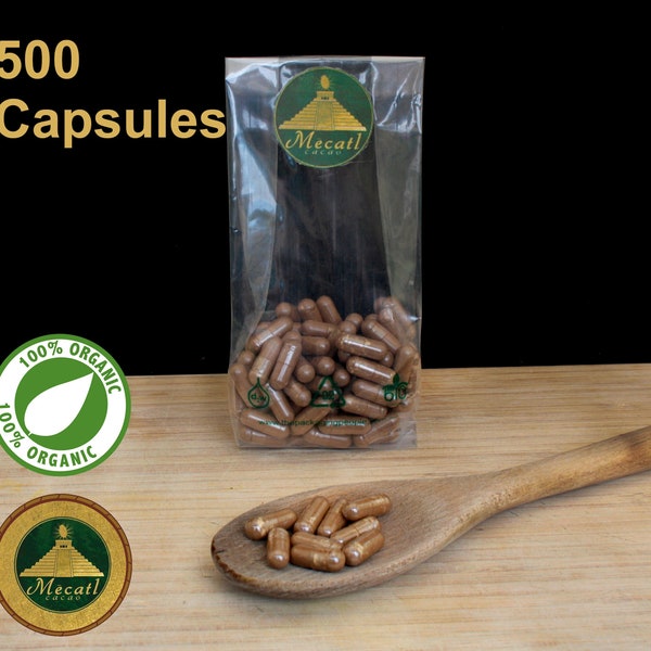Paddestoelpoedercapsules - 100% biologisch mengsel van 5 champignonpoeders 500 veganistische capsules - Functioneel paddenstoelendieetsupplement Superfood