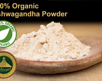 Organic Ashwagandha Root Powder 500g Pack - 100% Organic Ashwaganda Powder Superfood Dietary Supplement - FREE Same Day Postage
