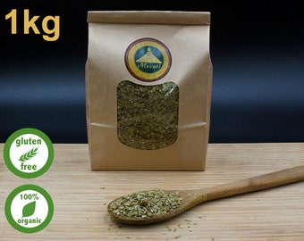 100% Organic Yerba Mate -  1kg Bulk Premium Aged Yerba Mate Herbal Tea - Natural Energy Supplement Focus Loose Leaf Caffeinated Tea