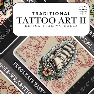 The Traditional Tattoo Artist 2 - 1000+ bestanden, PNG, SVG en EPS Procreate/Photoshop-stencils