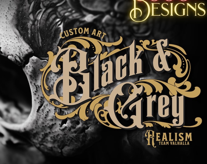 Realism Tattoo Kit | Black and Grey PNG References & Procreate | Digital Tattoo Flash | Artist Tools