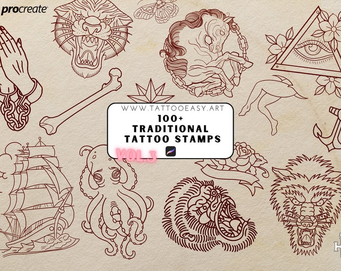 Traditional vol.3, 100+ hand drawn designs