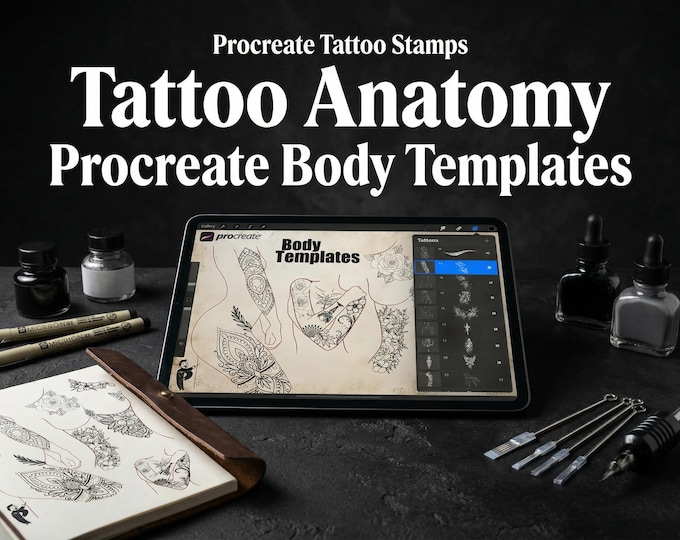 Body templates / tattoo placement for Procreate