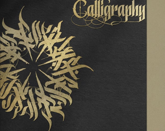 Master calligraphy - handmade, custom construction kit