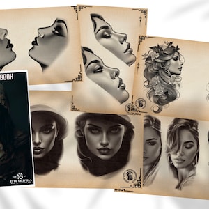 Lady design book / Tattoo flash pdf book
