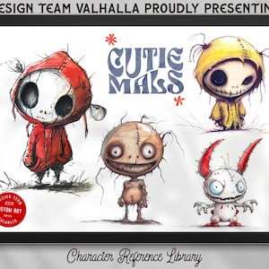 Cute character reference library / free to use references & inspiration for Procreate