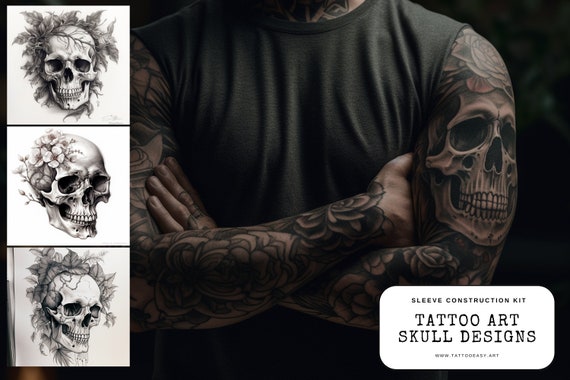 Fine Art Tattoos, Sleeve Construction / 100% Custom Art, Over 200 Unique  References - Etsy Hong Kong