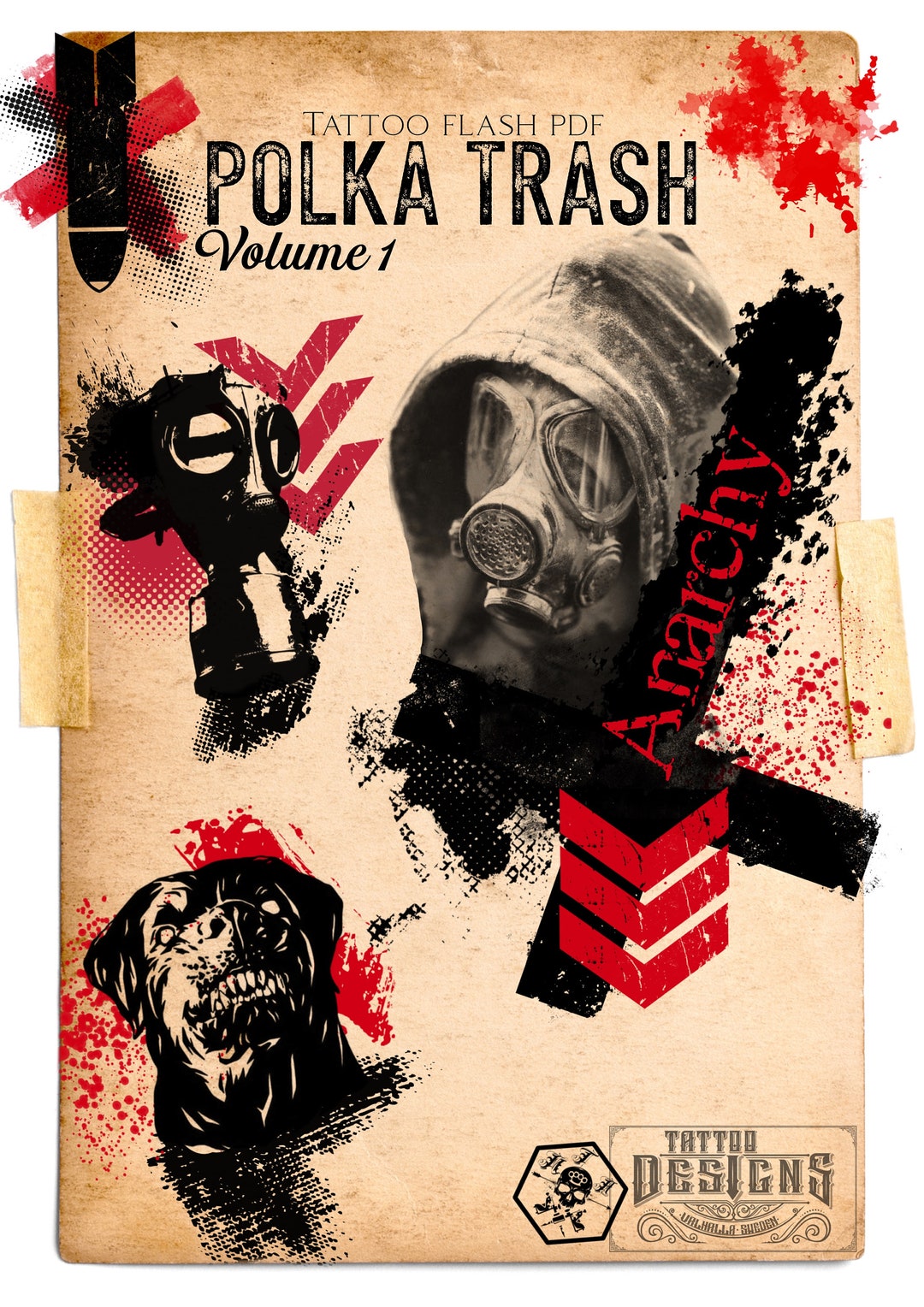 Tattoo E-Books Trash polka special Pdf 35/40 designs. Trash - Etsy México