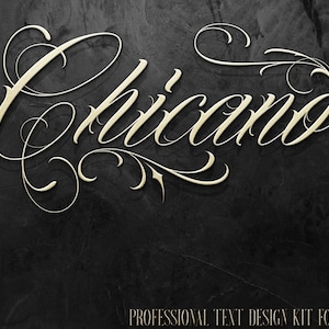 Procreate & svg files / Tattoo “Chicano” lettering made easy! Chicano