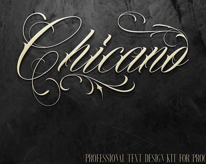 Procreate, Tattoo “Chicano” lettering made easy! Chicano 23