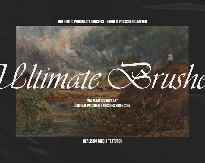 The brush Studio ultimate, custom made quality brushes for Procreate XL