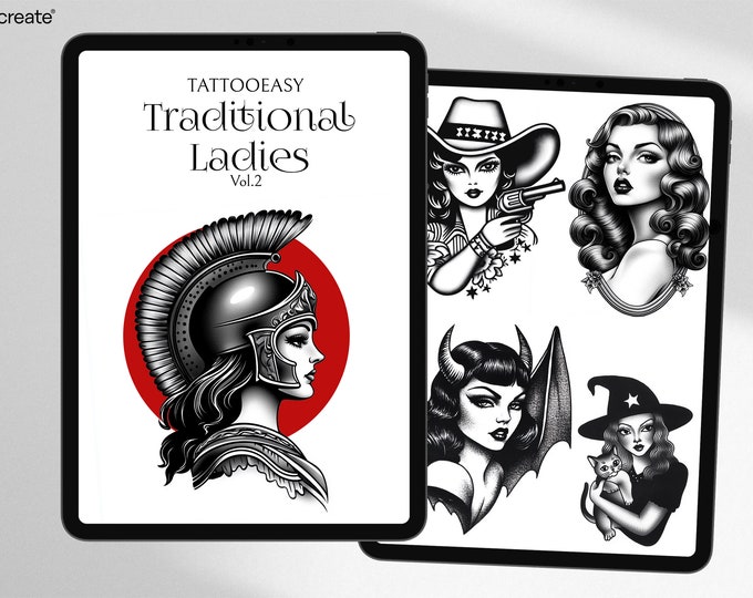 Procreate Traditional ladies vol.2