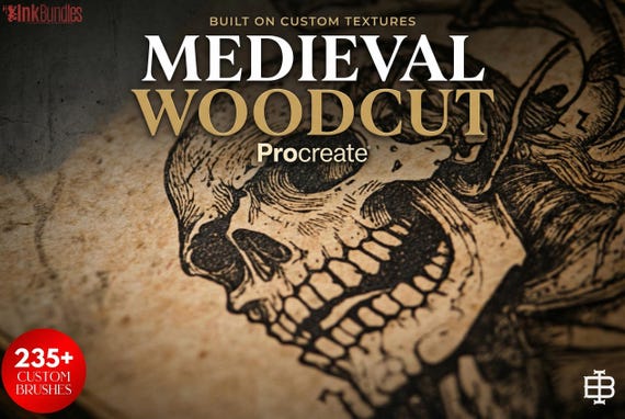 Procreate, Medieval Ink ~ 235+ custom made brushes inspired by the dark ages