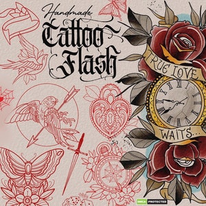 100 handmade tattoos no.XXIII, tattoo references for Procreate