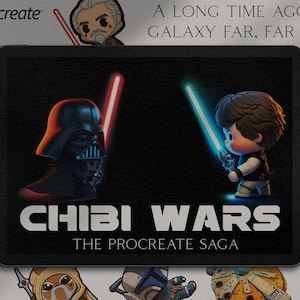 Chibi wars, custom designs for Procreate