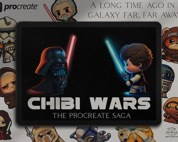 Chibi wars, custom designs for Procreate
