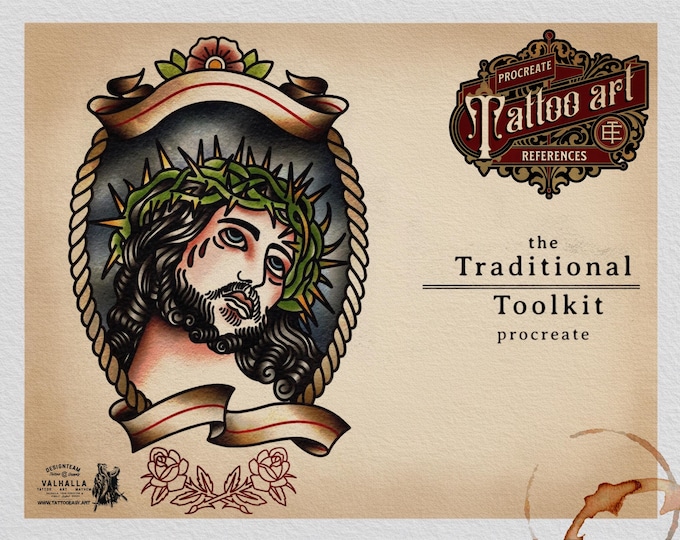 The Traditional Toolkit, Bold will hold - Procreate Design kit for artists 1000+