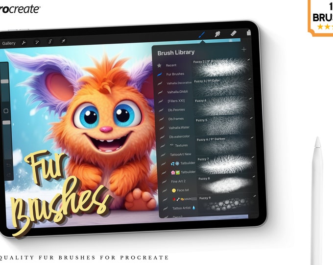 Fur brushes ~ Texturemania ~ custom brushes for Procreate