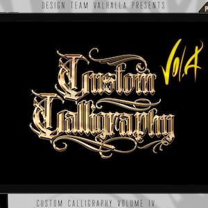 Procreate, Custom Calligraphy Volume 4