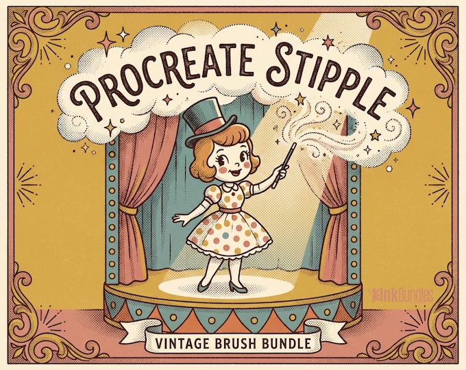 Procreate Stipple Brushes: 62 Custom Tattoo Shaders (Digital Download)