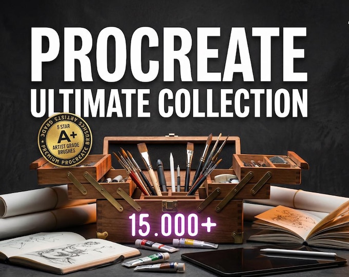 The ULTIMATE Procreate Brush Bundle 15,000+ Artist-Grade Tools