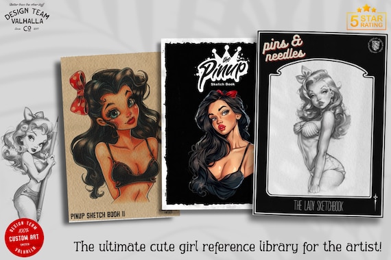 Pinup Tattoo E-Books, Cartoon Art References (PDF)
