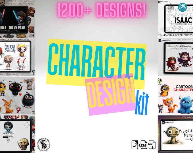 The Ultimate Character Design Kit – 1200+ Fun Ideas for Artists!