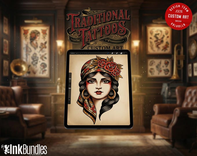 Traditional vol.4 & vol.5 230+ tattoos, traditional references (digital download)