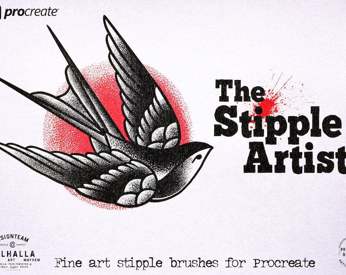 The stipple artist, custom brushes for Procreate