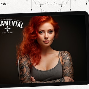 Ornamental tattoo designer / builder kit for Procreate