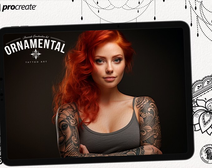 Ornamental tattoo designer / builder kit for Procreate