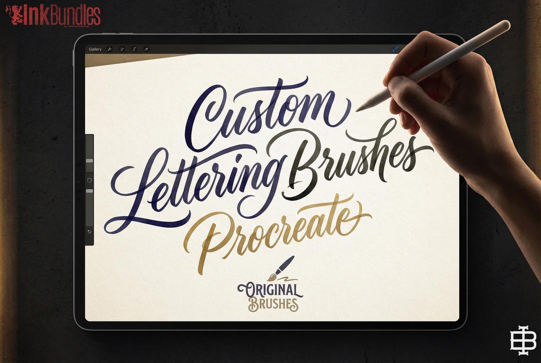 Procreate /custom Lettering Brush Bundle - Creative Kit - Etsy
