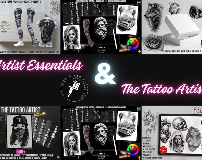 Artists Essentials 2.0 & The Tattoo Artist Dual Bundle 5000+