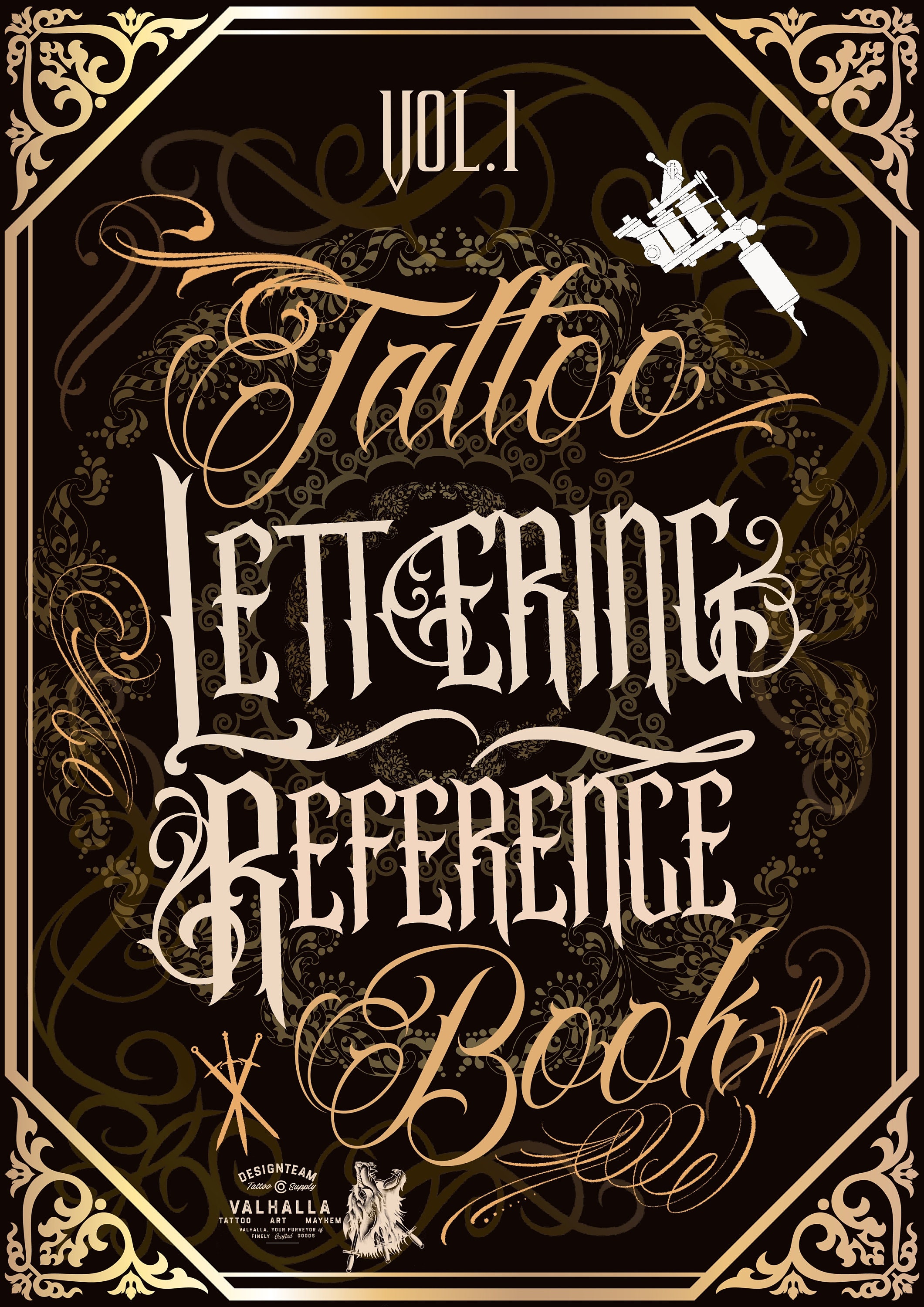 Tattoo Lettering Inspiration Reference Book (Digital eBook)