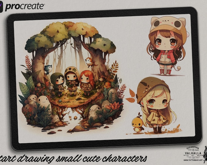 Let’s draw chibi vol.3, custom references for Procreate