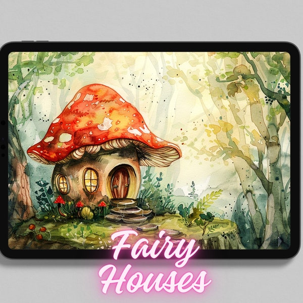 Procréer ; projets de coloriage, plus de 200 maisons de fées super mignonnes, designs uniques !