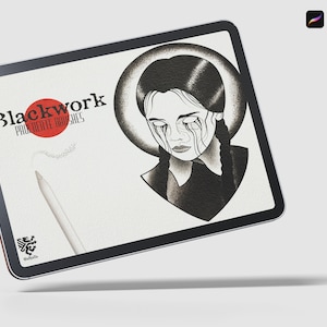 Procreate Blackwork Tattoo Brushes: Custom Shaders (Digital Download)