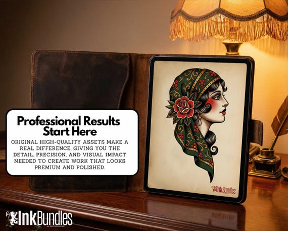 Traditional vol.4 & vol.5 230+ tattoos, traditional references (digital download)