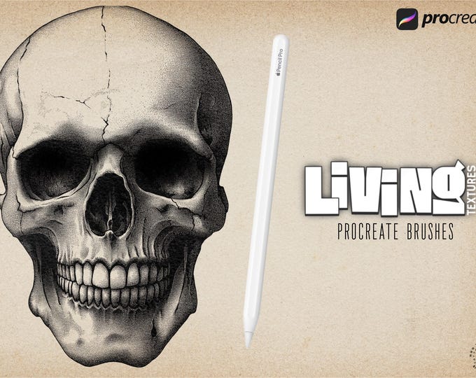 Procreate, Living Texture ~ custom textured brushes, Procreate shaders, high quality brushes