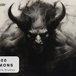 100 demon references for Procreate