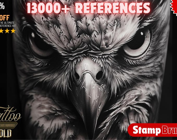The Tattoo Library 13000+, custom made references compatible with any app! XXL tattoo flash bundle