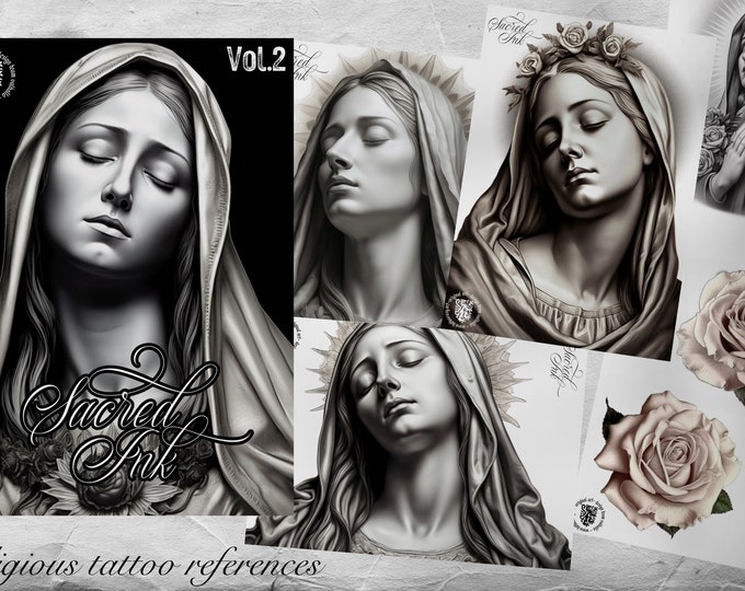 Pdf, tattoo art references, custom art, “sacred ink vol.2”