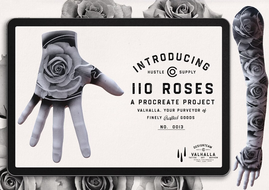 110 Roses Procreate Brush Set (1500x1500 Px) - Etsy