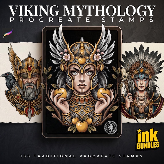 Northern Mythology, Traditional Viking – Stencils & Flash Art  Procreatee, PDF  Tattoo References